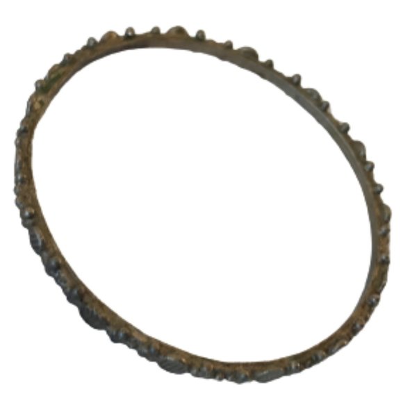 Vintage Silver Boho Ethnic Hippie Bangle Bracelet - Picture 4 of 6